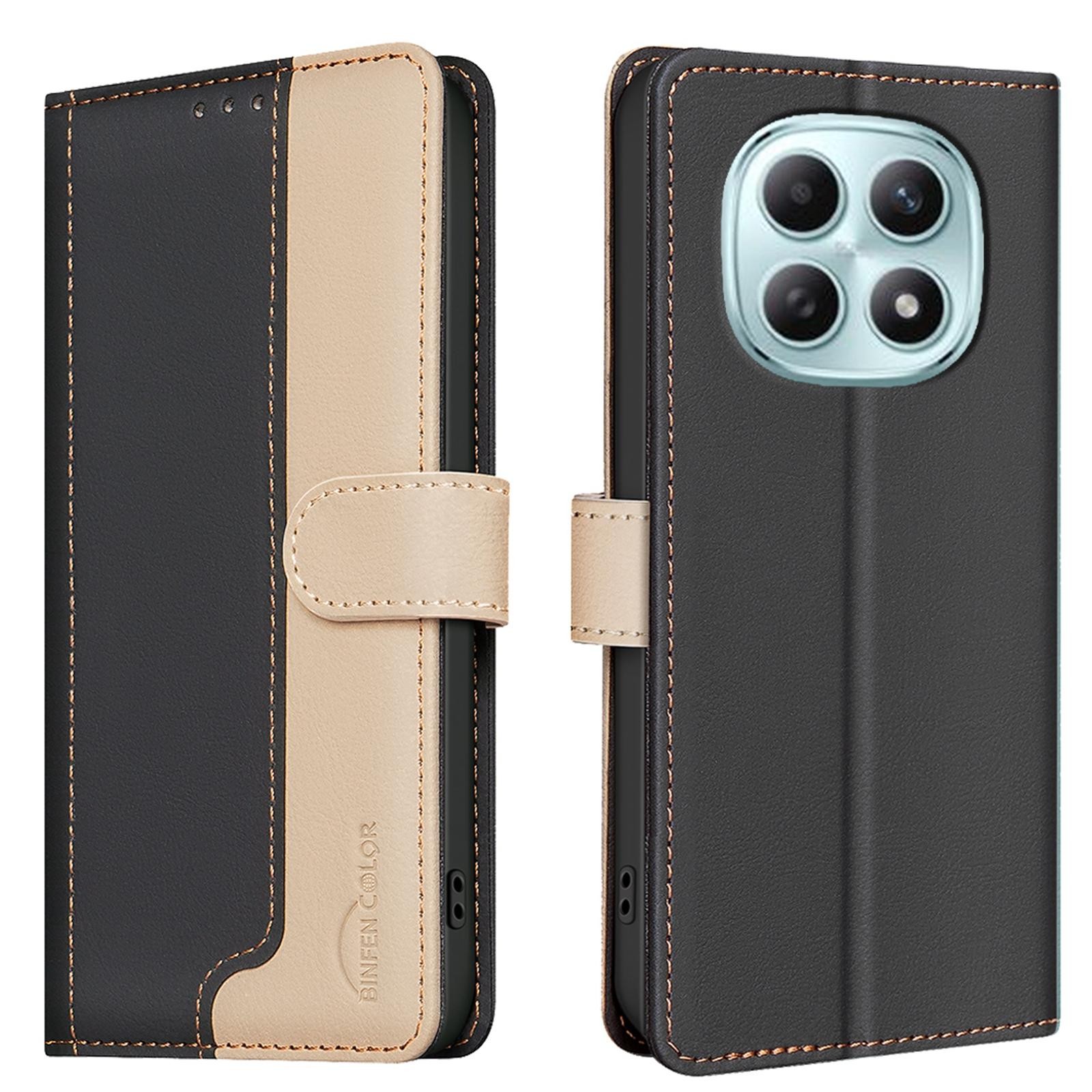 Binfen Xiaomi Redmi Note 15 5G Color Matching RFID Anti-theft Leather Black-Θήκη Βιβλίο