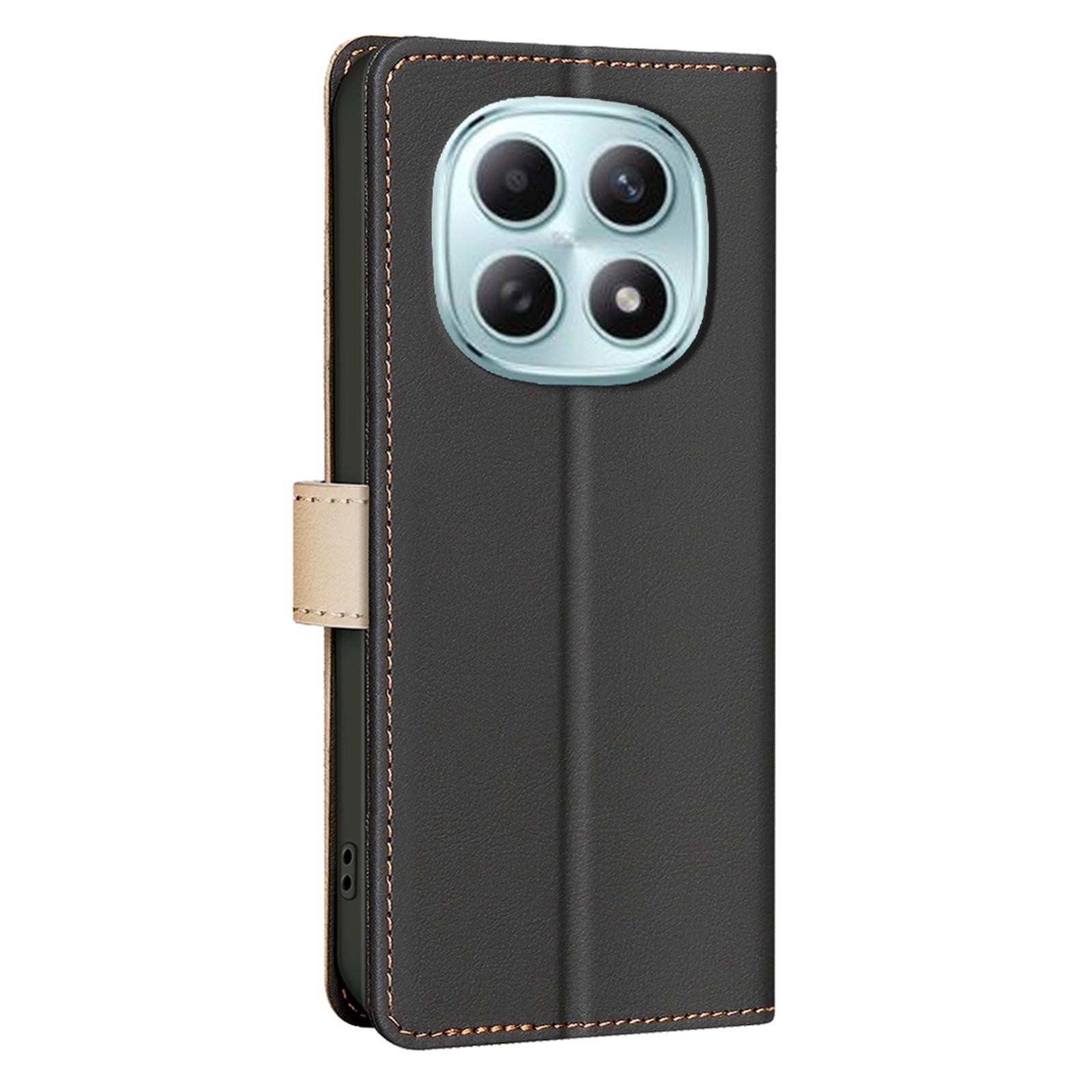 Binfen Xiaomi Redmi Note 15 5G Color Matching RFID Anti-theft Leather Black-Θήκη Βιβλίο