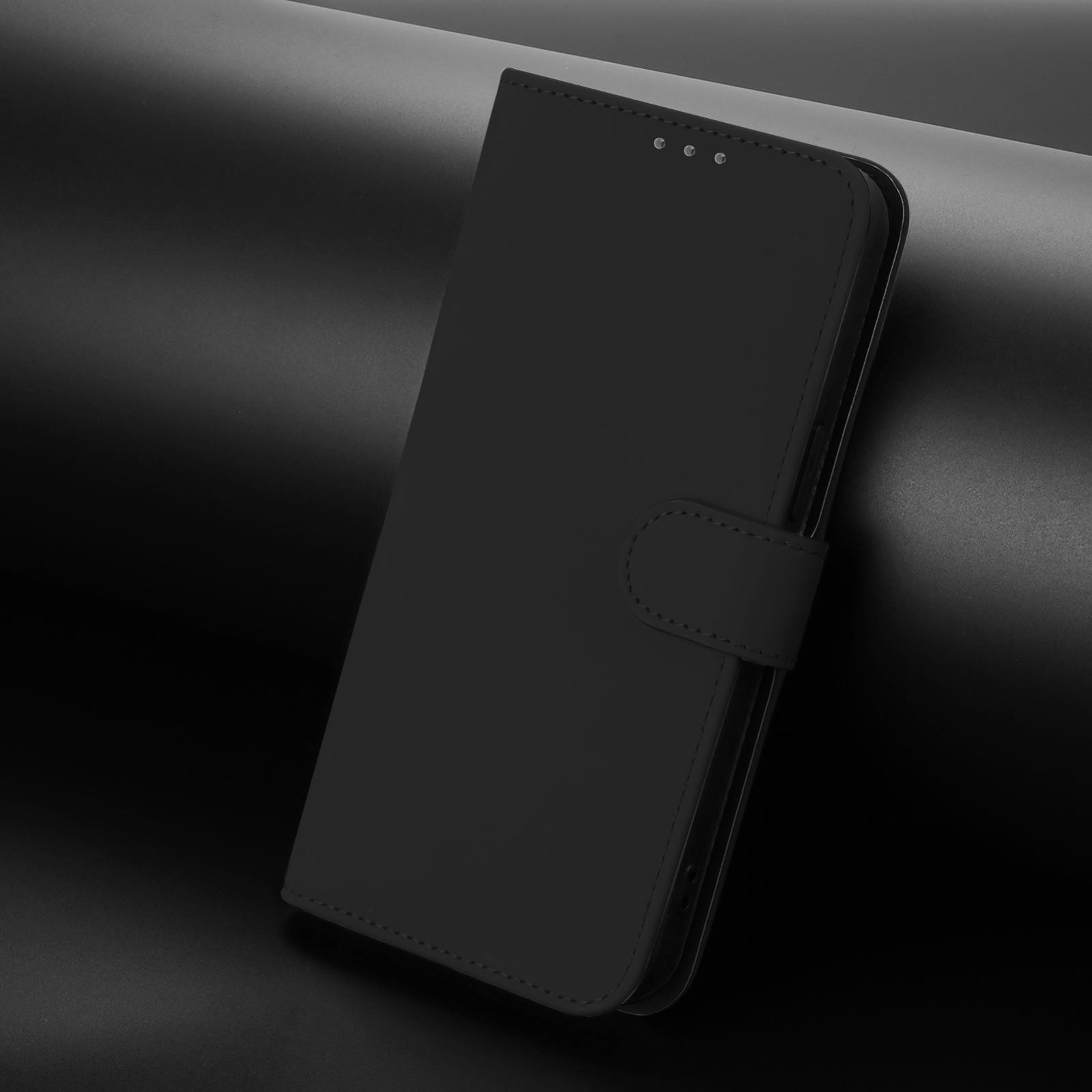 Xiaomi Redmi Note 15 Pro 5G Skin Feel Solid Color Leather with Lanyard Black-Θήκη Βιβλίο