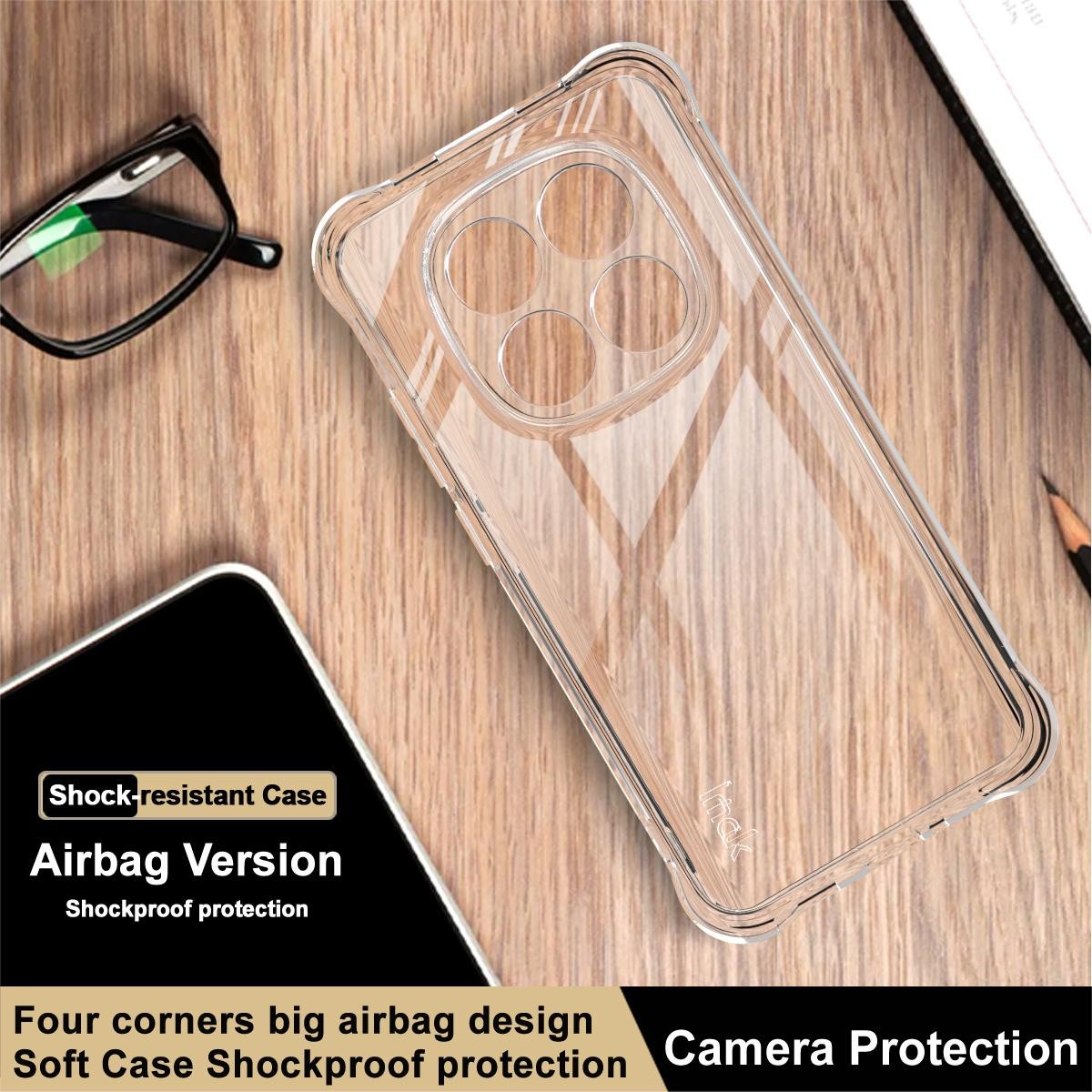 Imak Xiaomi Redmi Note 15 Pro+ 5G Shockproof Airbag TPU -Θήκη Σιλικόνης Διάφανη