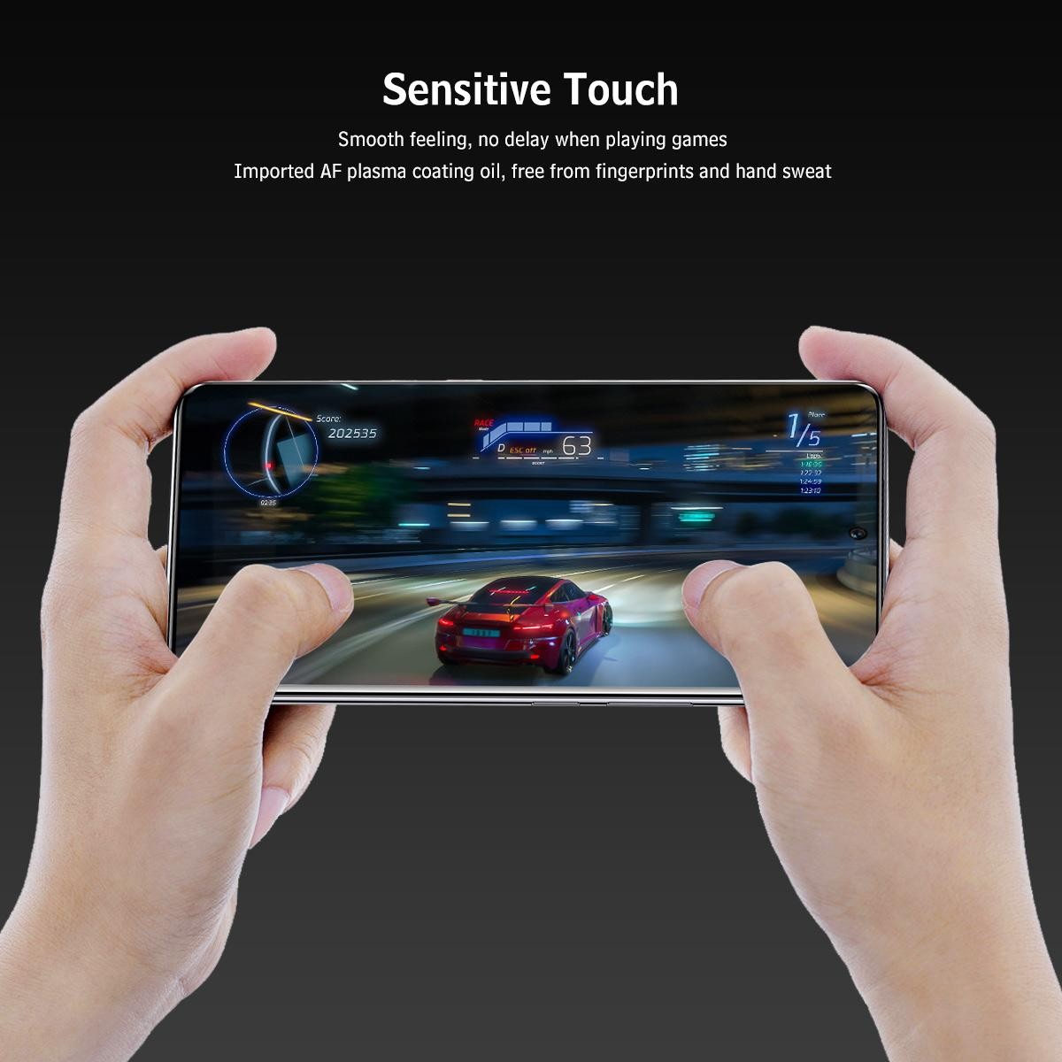 ENKAY Xiaomi Redmi Note 15 4G/5G Full Τζαμάκι 0.33mm 9H Alumina Tempered Glass Film