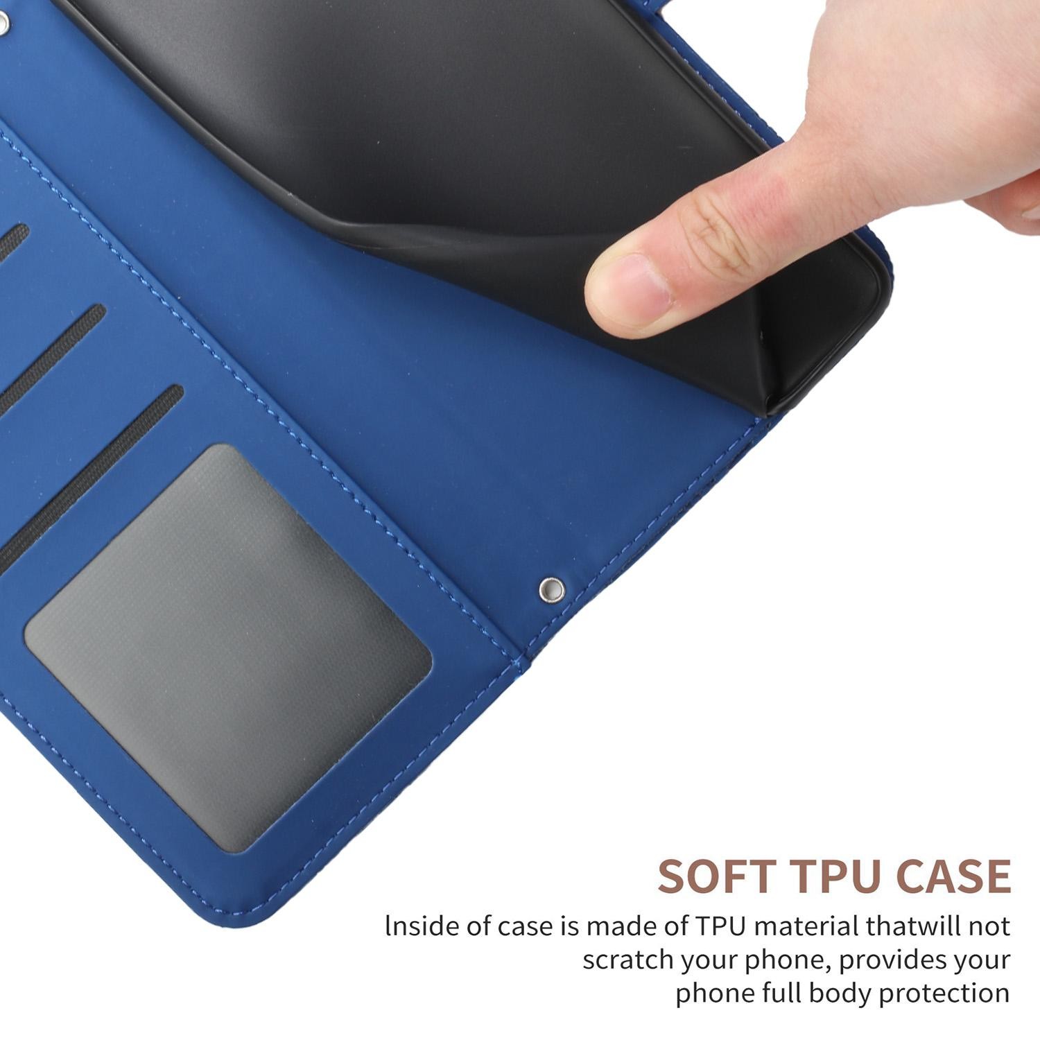 Xiaomi Redmi Note 15 Pro 5G Skin Feel Butterfly Embossed Flip Leather Blue-Θήκη Βιβλίο