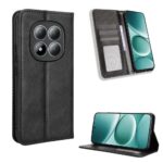 Xiaomi Redmi Note 15 Pro 4G Magnetic Buckle Retro Texture Leather Black-Θήκη Βιβλίο