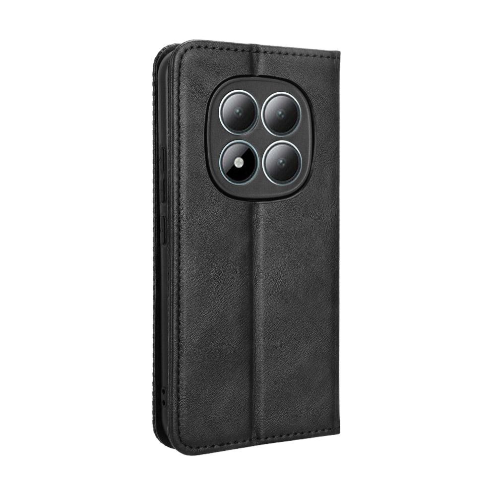 Xiaomi Redmi Note 15 Pro 4G Magnetic Buckle Retro Texture Leather Black-Θήκη Βιβλίο