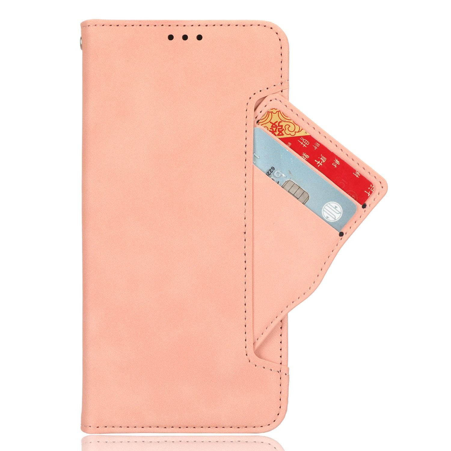 Xiaomi Redmi Note 15 Pro 4G Skin Feel Calf Texture Card Slots Leather Pink-Θήκη Βιβλίο
