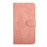 Xiaomi Redmi Note 15 4G/5G/Poco M8 5G Skin Feel Butterfly Embossed Flip Leather Pink-Θήκη Βιβλίο