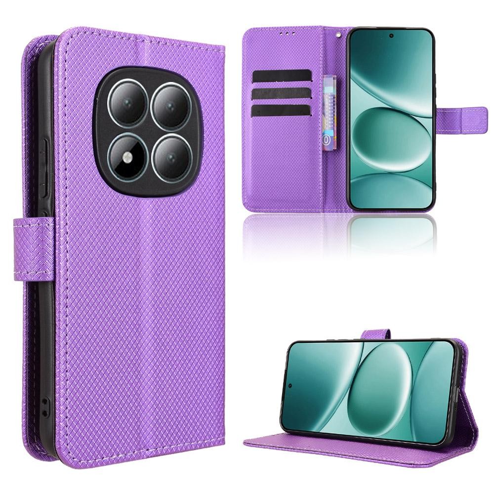 Xiaomi Redmi Note 15 Pro 4G Diamond Texture Leather Purple-Θήκη Βιβλίο