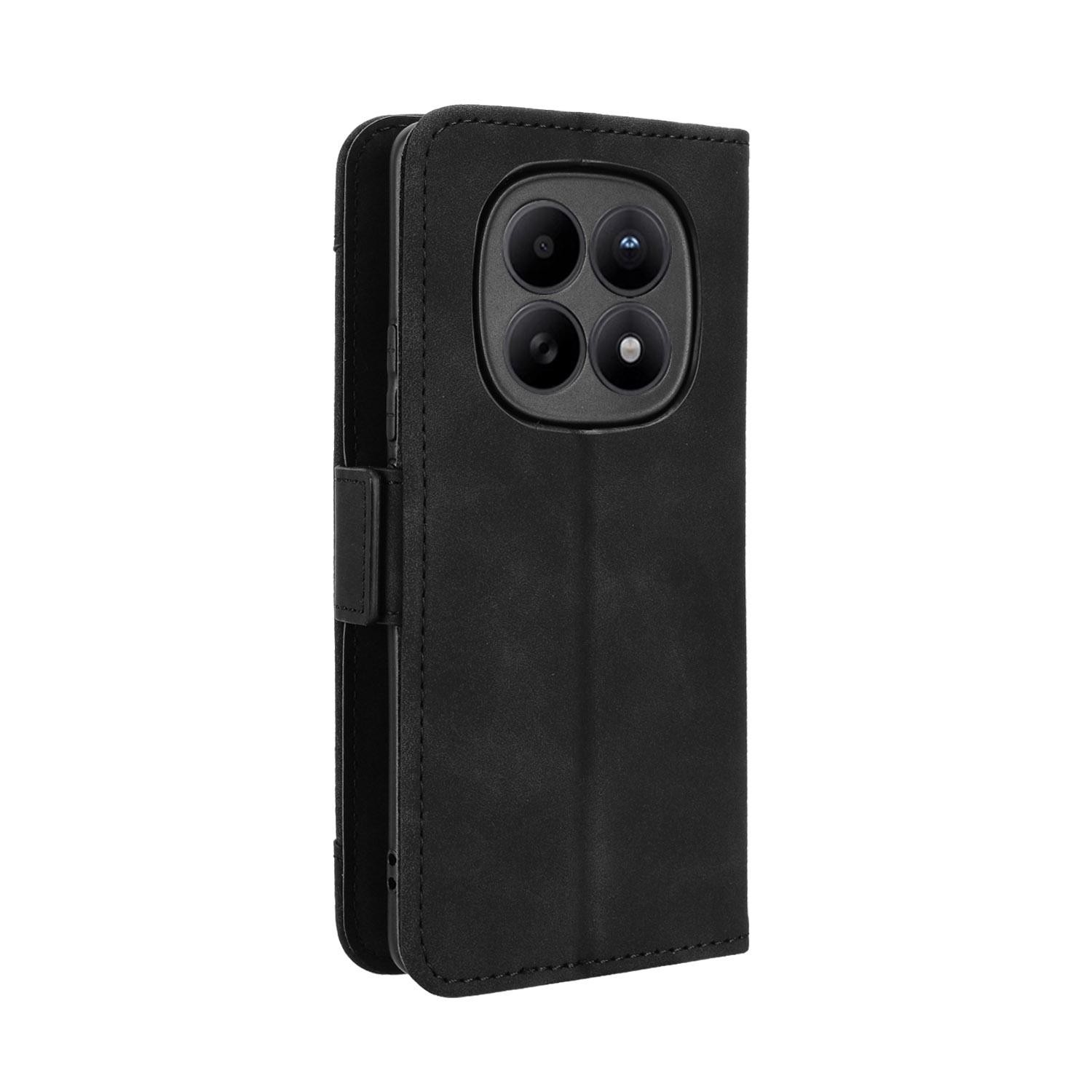 Xiaomi Redmi Note 15 5G / 4G/ Poco M8 5G Skin Feel Calf Texture Card Slots Leather Black-Θήκη Βιβλίο