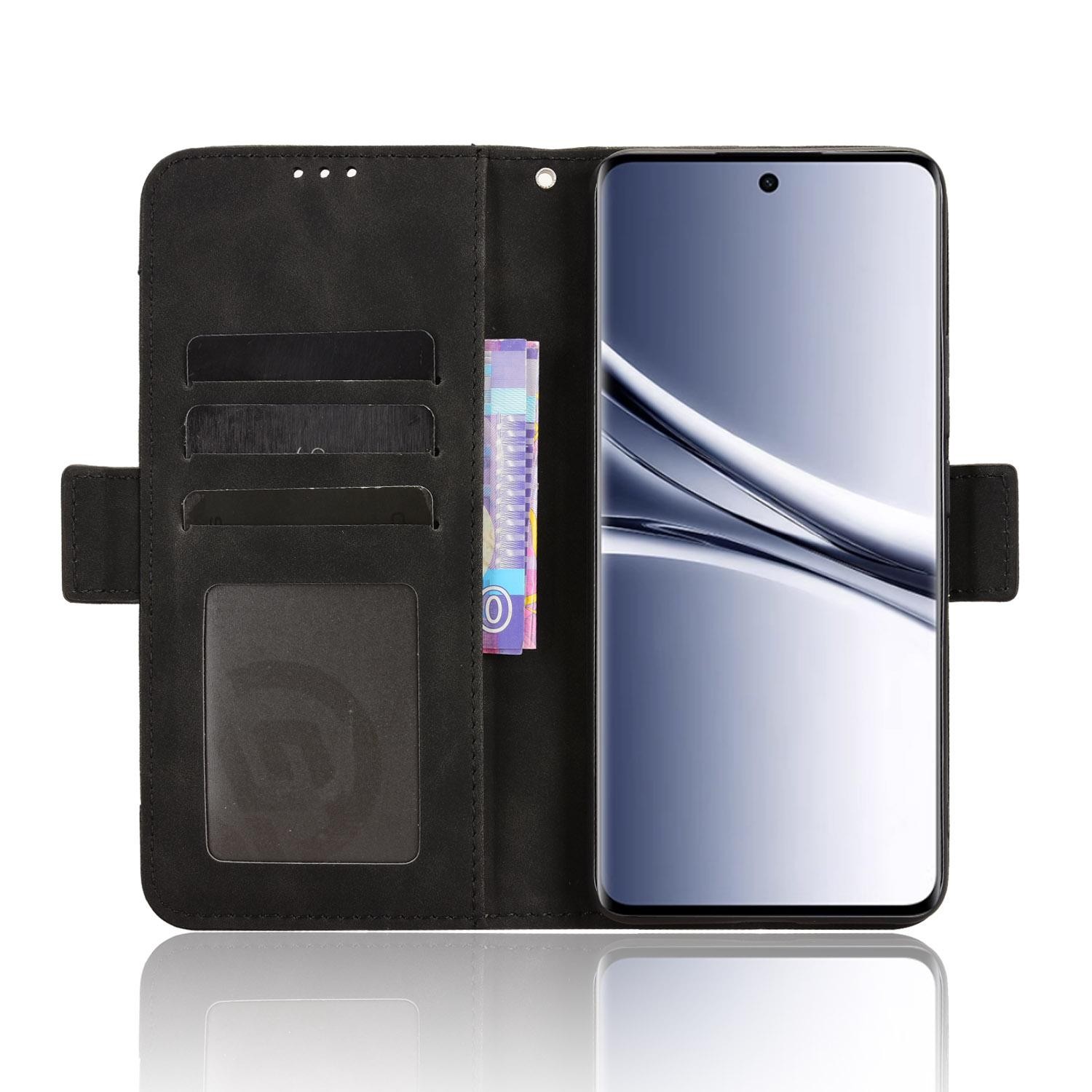Xiaomi Redmi Note 15 5G / 4G/ Poco M8 5G Skin Feel Calf Texture Card Slots Leather Black-Θήκη Βιβλίο
