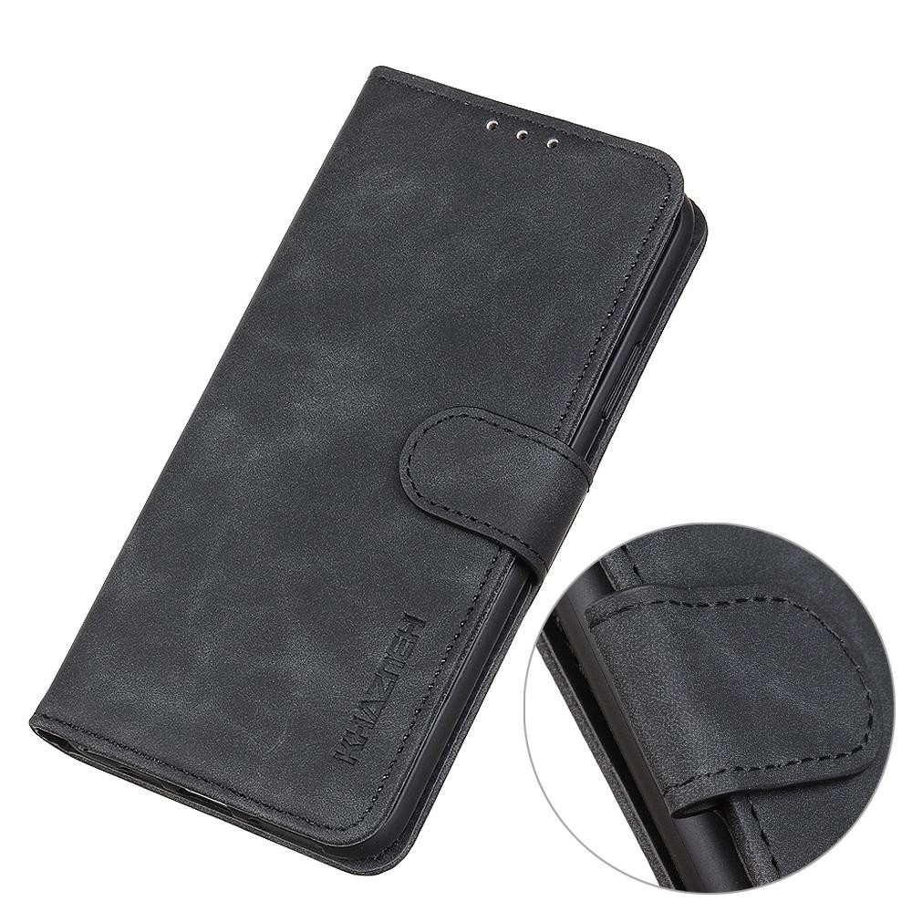 Khazneh Xiaomi Redmi Note 15 Pro 4G Retro Texture Flip Leather Black-Θήκη Βιβλίο