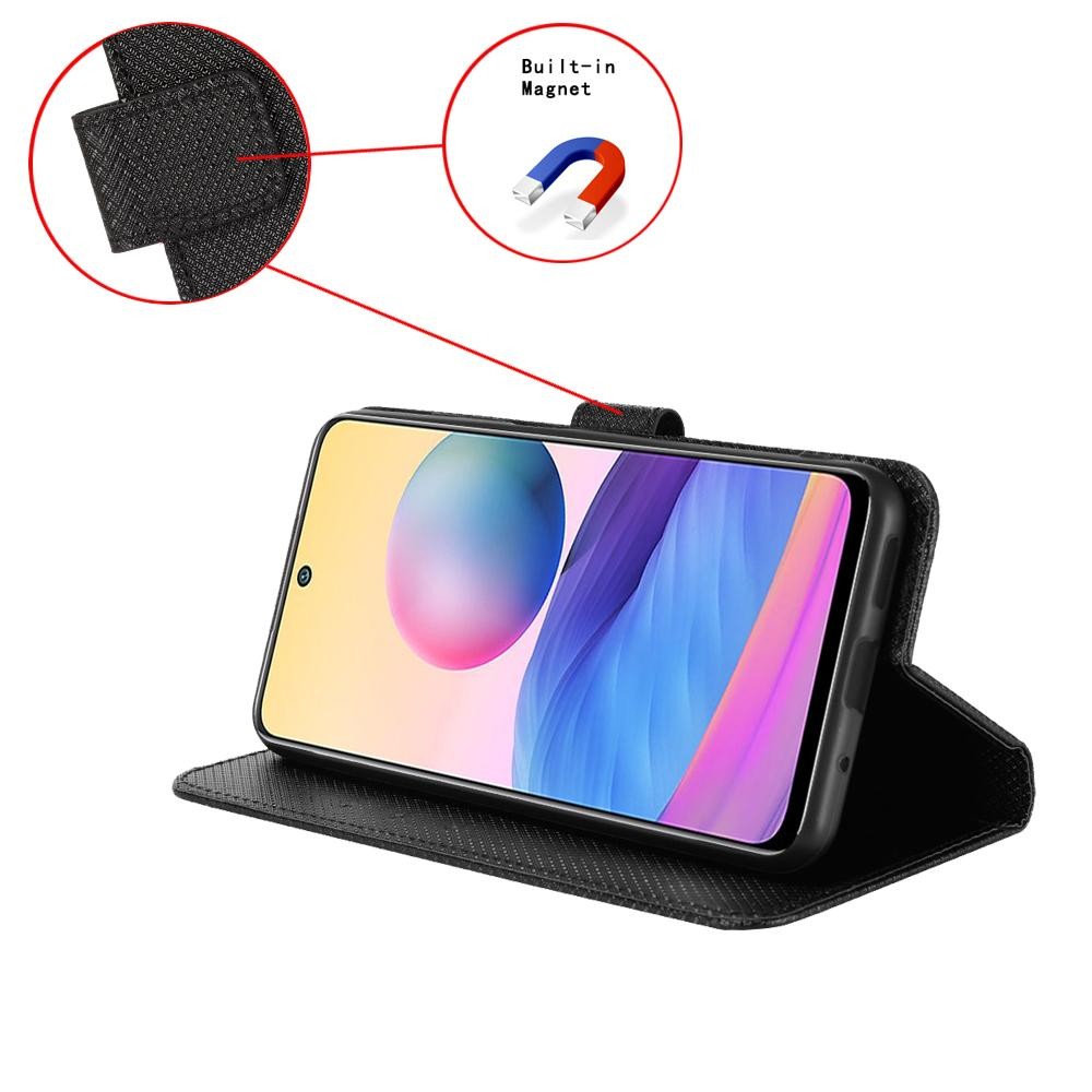 Xiaomi Redmi Note 15 Pro 4G Diamond Texture Leather Black-Θήκη Βιβλίο