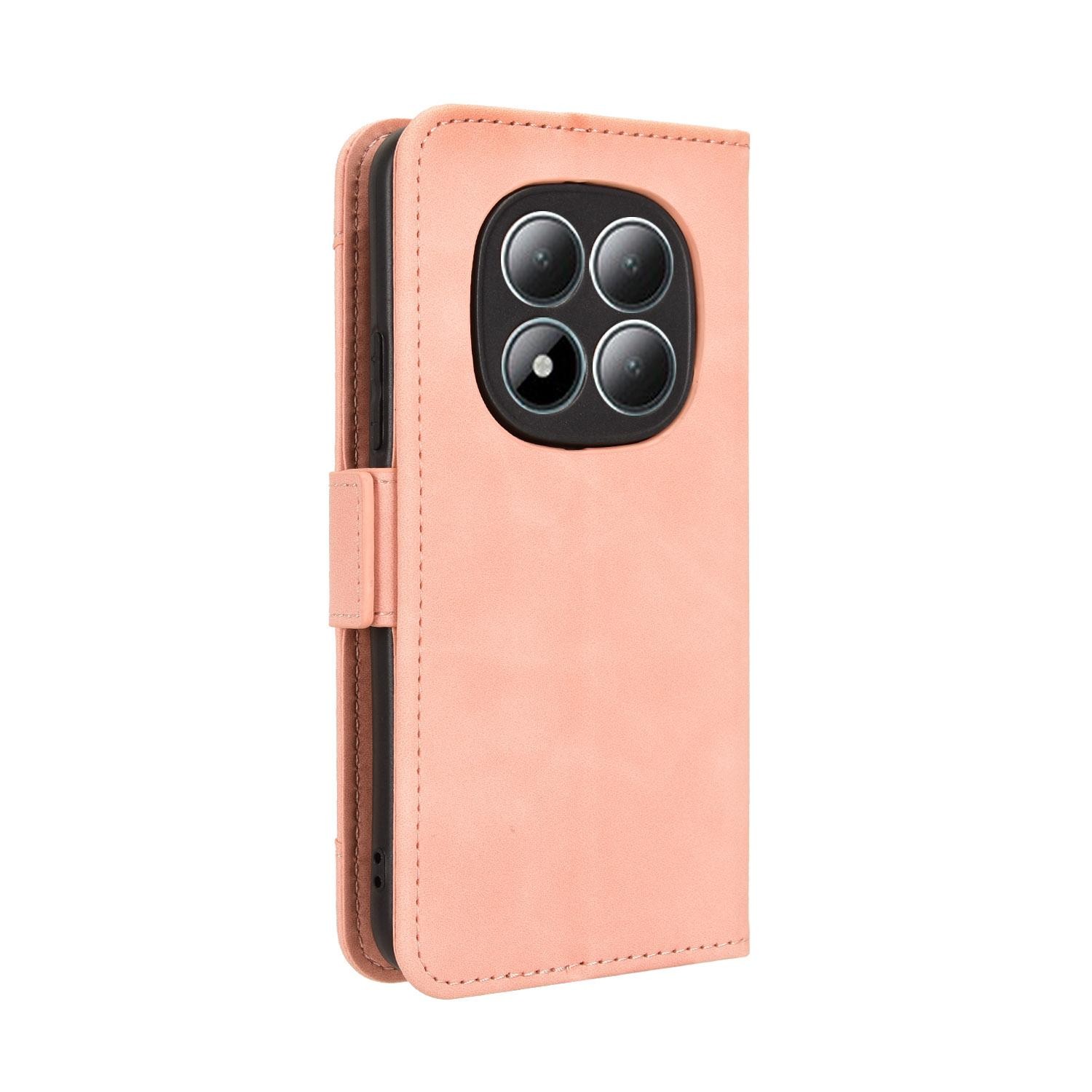 Xiaomi Redmi Note 15 Pro+ 5G /Poco M8 Pro 5G Skin Feel Calf Texture Card Slots Leather Pink-Θήκη Βιβλίο
