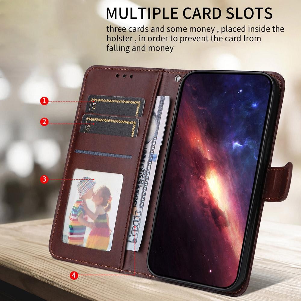 Xiaomi Redmi Note 15 Pro 4G Classic Calf Texture Flip Leather Brown-Θήκη Βιβλίο