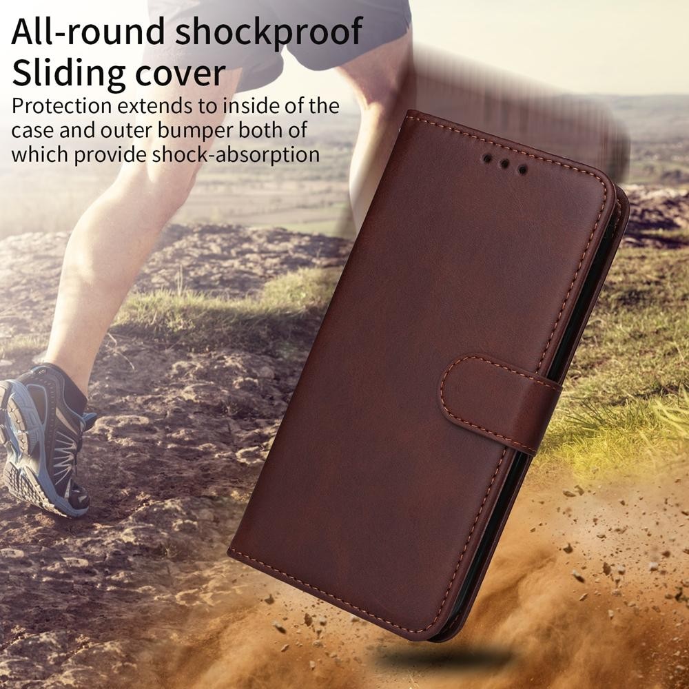 Xiaomi Redmi Note 15 Pro 4G Classic Calf Texture Flip Leather Brown-Θήκη Βιβλίο