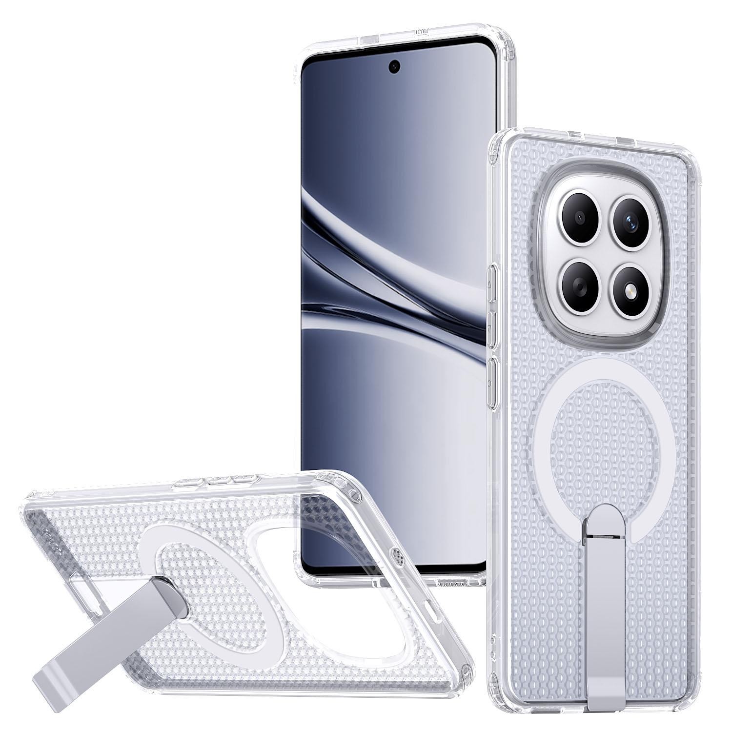 Kalebol Xiaomi Redmi Note 15 4G / 5G Honeycomb Cooling MagSafe Holder-Θήκη Σκληρή Διάφανη