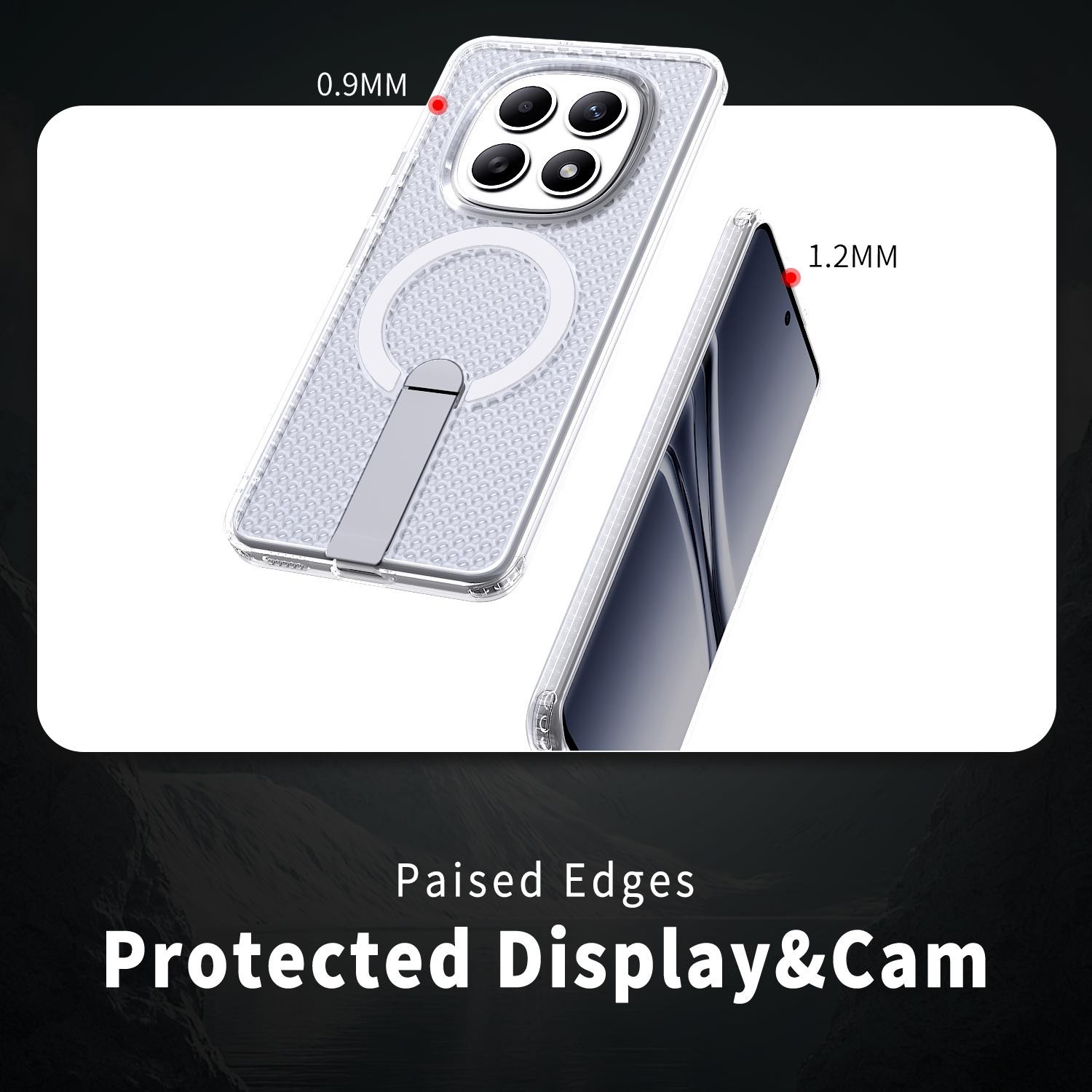 Kalebol Xiaomi Redmi Note 15 4G / 5G Honeycomb Cooling MagSafe Holder-Θήκη Σκληρή Διάφανη