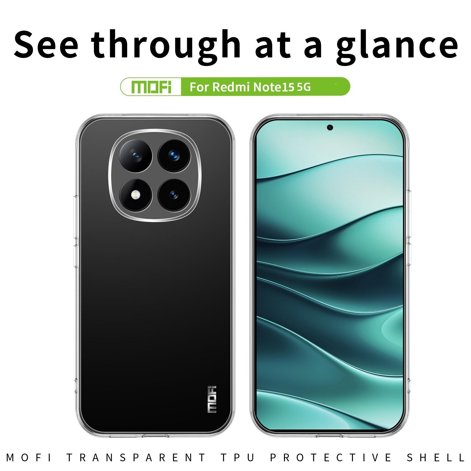 Mofi Xiaomi Redmi Note 15 4G / 5G Ming Series Ultra-thin TPU-Θήκη Σιλικόνης Διάφανη.