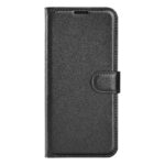 Xiaomi Redmi Note 15 4G / 5G Litchi Texture Horizontal Flip Leather with Holder Black-Θήκη Βιβλίο