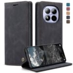 CaseMe 013 Xiaomi Redmi Note 15 Pro 4G Retro Leather Θήκη Βιβλίο - Black
