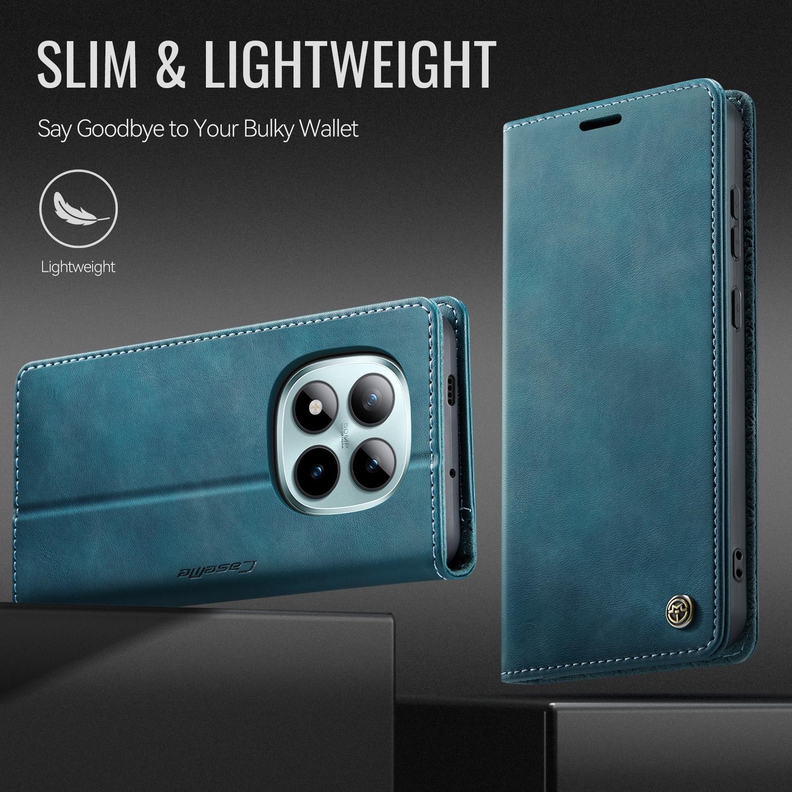 CaseMe 033 Xiaomi Redmi Note 15 Pro+ 5G RFID Retro Θήκη Βιβλίο Δερμάτινη - Green