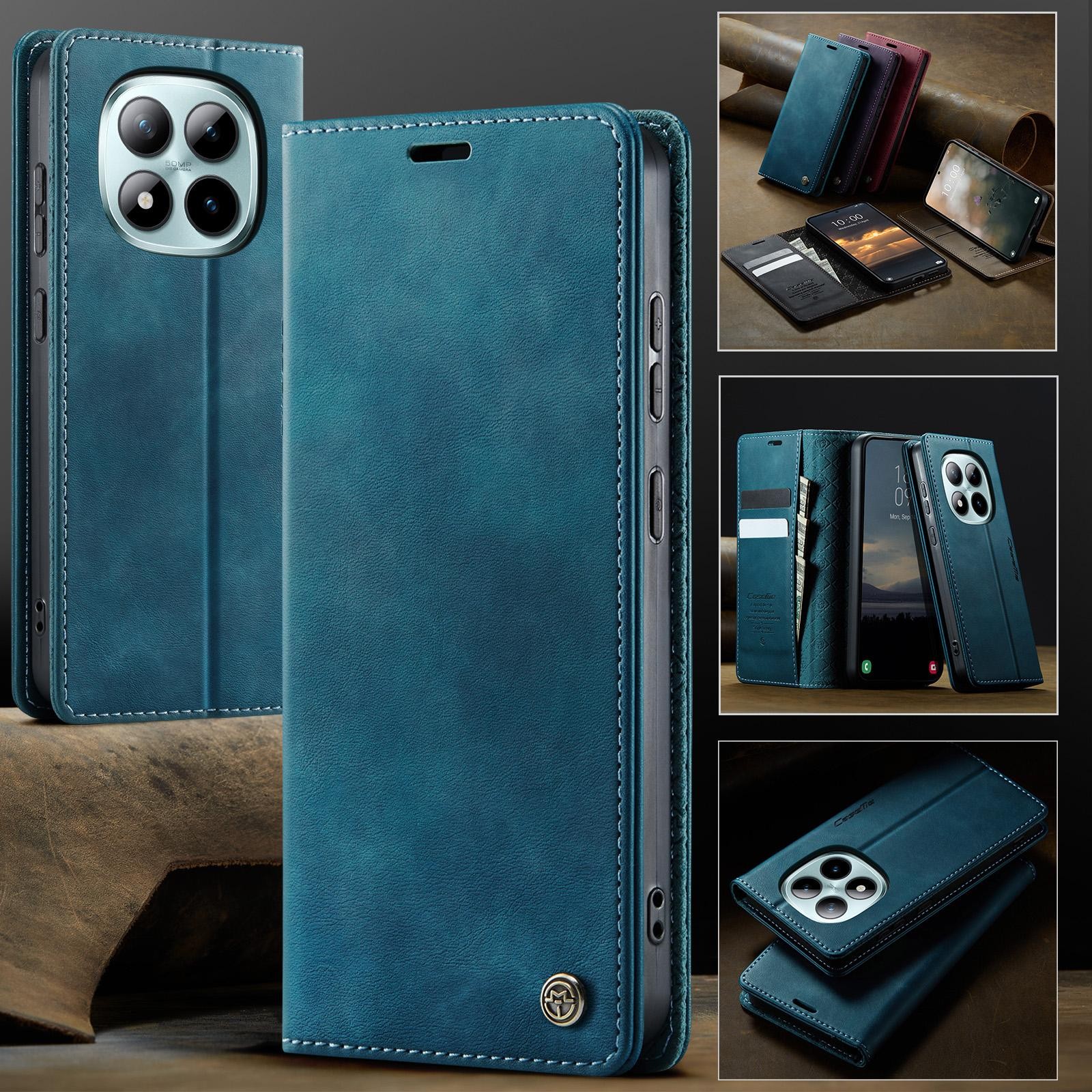 CaseMe 033 Xiaomi Redmi Note 15 Pro+ 5G RFID Retro Θήκη Βιβλίο Δερμάτινη - Green