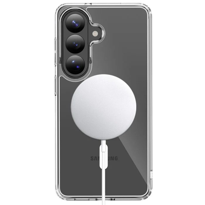 Forcell Samsung Galaxy S26 Plus 5G Magnetic White-Θήκη Σιλικόνης Διάφανη