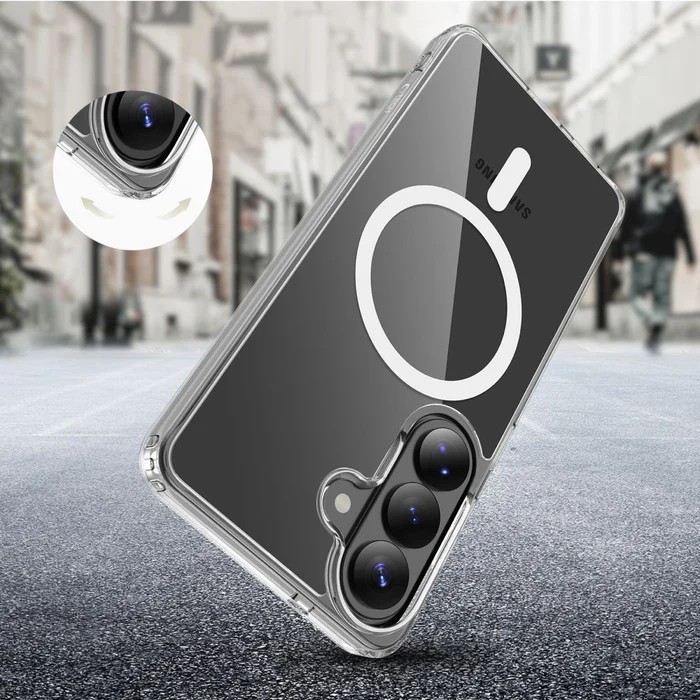 Forcell Samsung Galaxy S26 Plus 5G Magnetic White-Θήκη Σιλικόνης Διάφανη