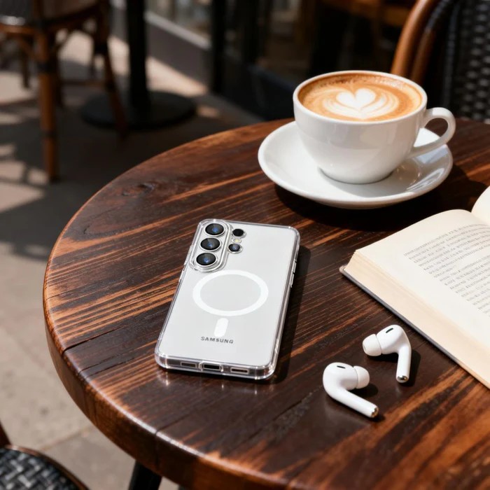 Forcell Samsung Galaxy S26 Ultra Magnetic White- Θήκη Σιλικόνης Διάφανη