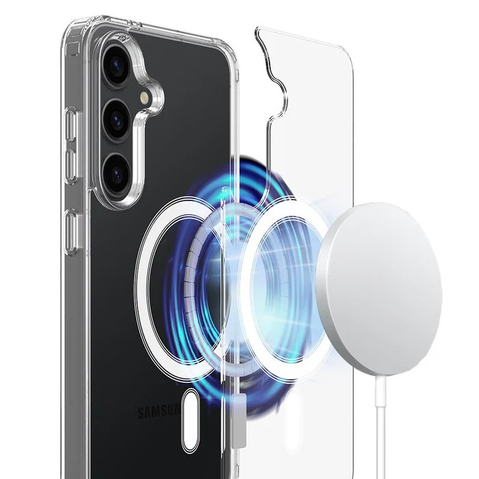 Forcell Samsung Galaxy S26 5G Magnetic White-Θήκη Σιλικόνης Διάφανη