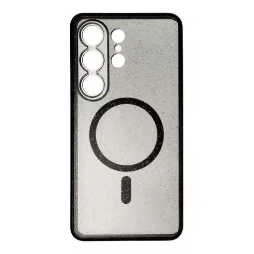 Forcell Samsung Galaxy S26 Plus 5G Magnetic Glitter Black-Θήκη Σιλικόνης Μαύρο Γκλίτερ