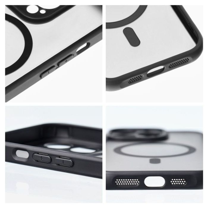 Forcell Samsung Galaxy S26 Ultra 5G Magnetic Cover Magsafe Matte Black-Θήκη Σιλικόνης Ματ Μαύρο