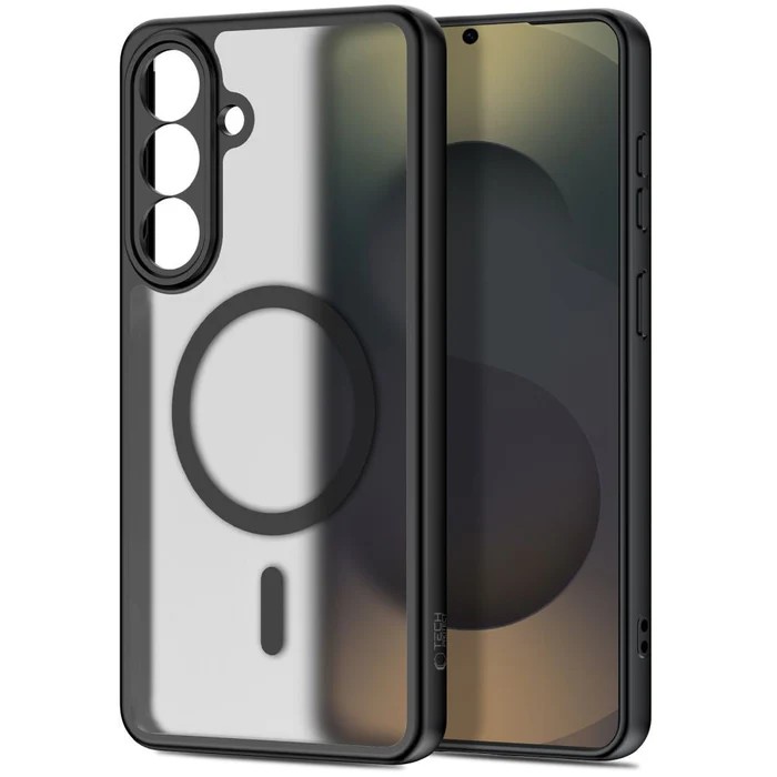 Forcell Samsung Galaxy S26 5G Magnetic Cover Magsafe Matte Black Black-Θήκη Σιλικόνης Μάτ Μαύρο