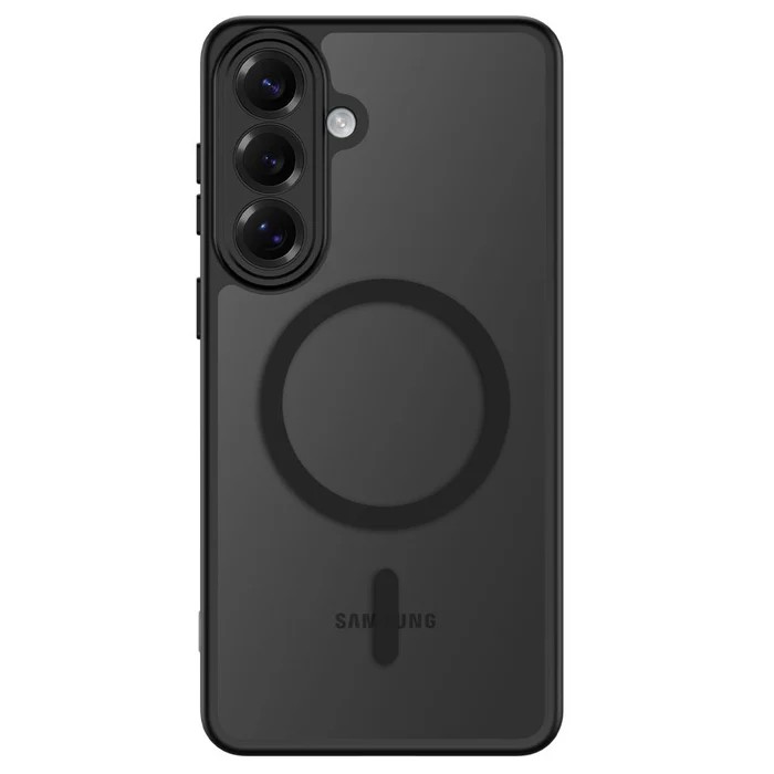 Forcell Samsung Galaxy S26 5G Magnetic Cover Magsafe Matte Black Black-Θήκη Σιλικόνης Μάτ Μαύρο
