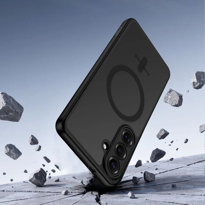 Forcell Samsung Galaxy S26 5G Magnetic Cover Magsafe Matte Black Black-Θήκη Σιλικόνης Μάτ Μαύρο