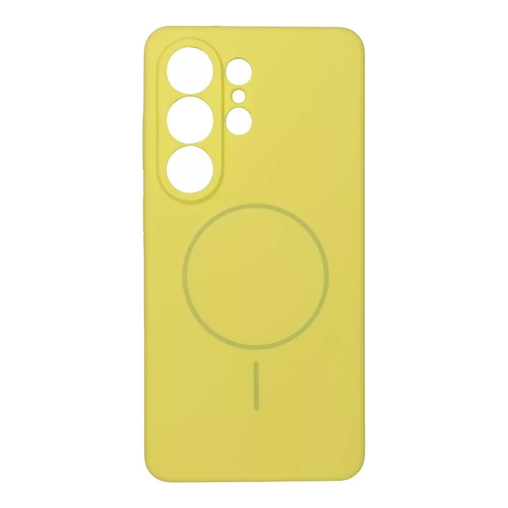 Forcell Samsung Galaxy S26 Ultra 5G Magnetic Cover Magsafe Lemon-Θήκη Σιλικόνης Κίτρινο