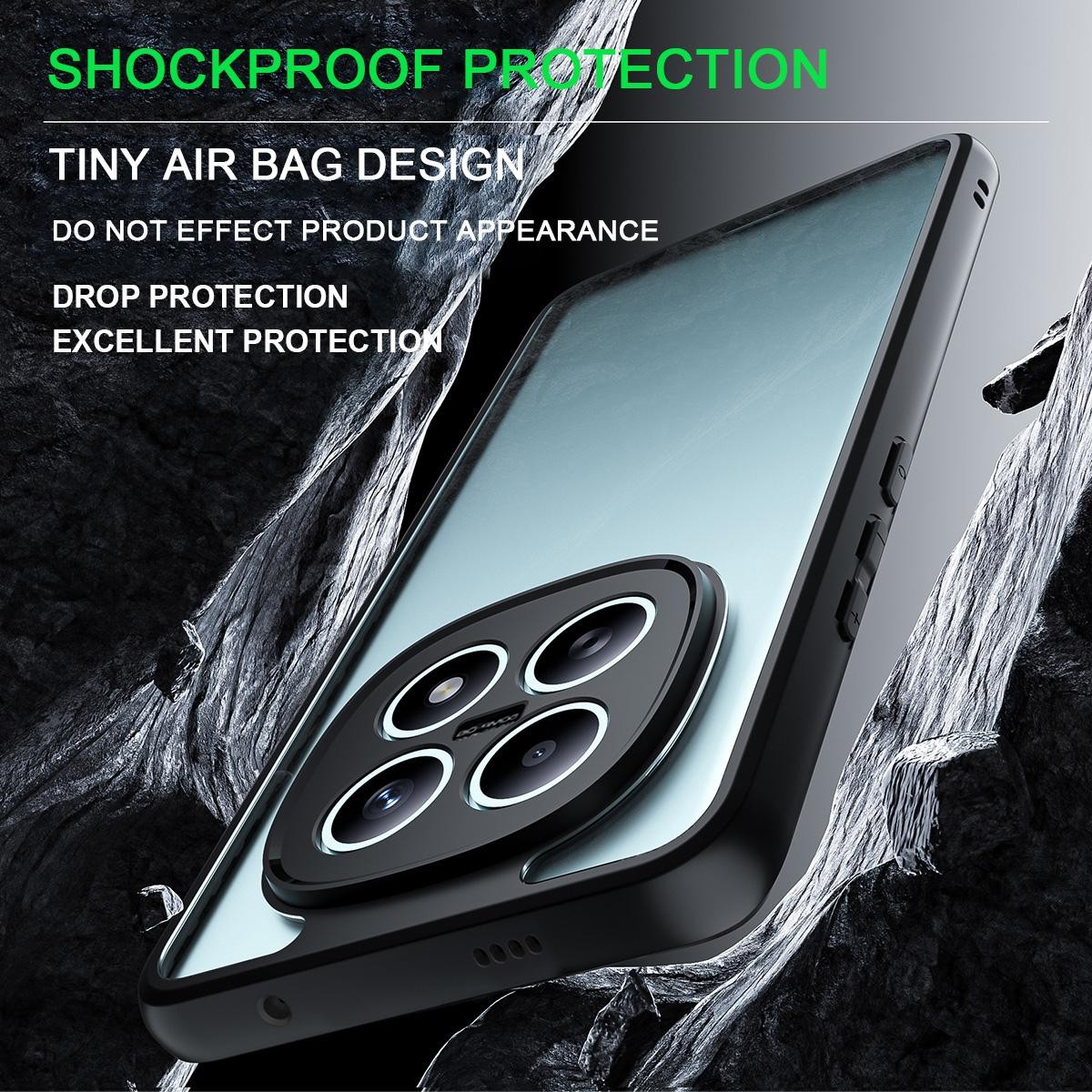Imak Redmi Note 15 Pro+ 5G UX-9A Series Four-corner Airbag Shockproof Black-Θήκη Σιλικόνης