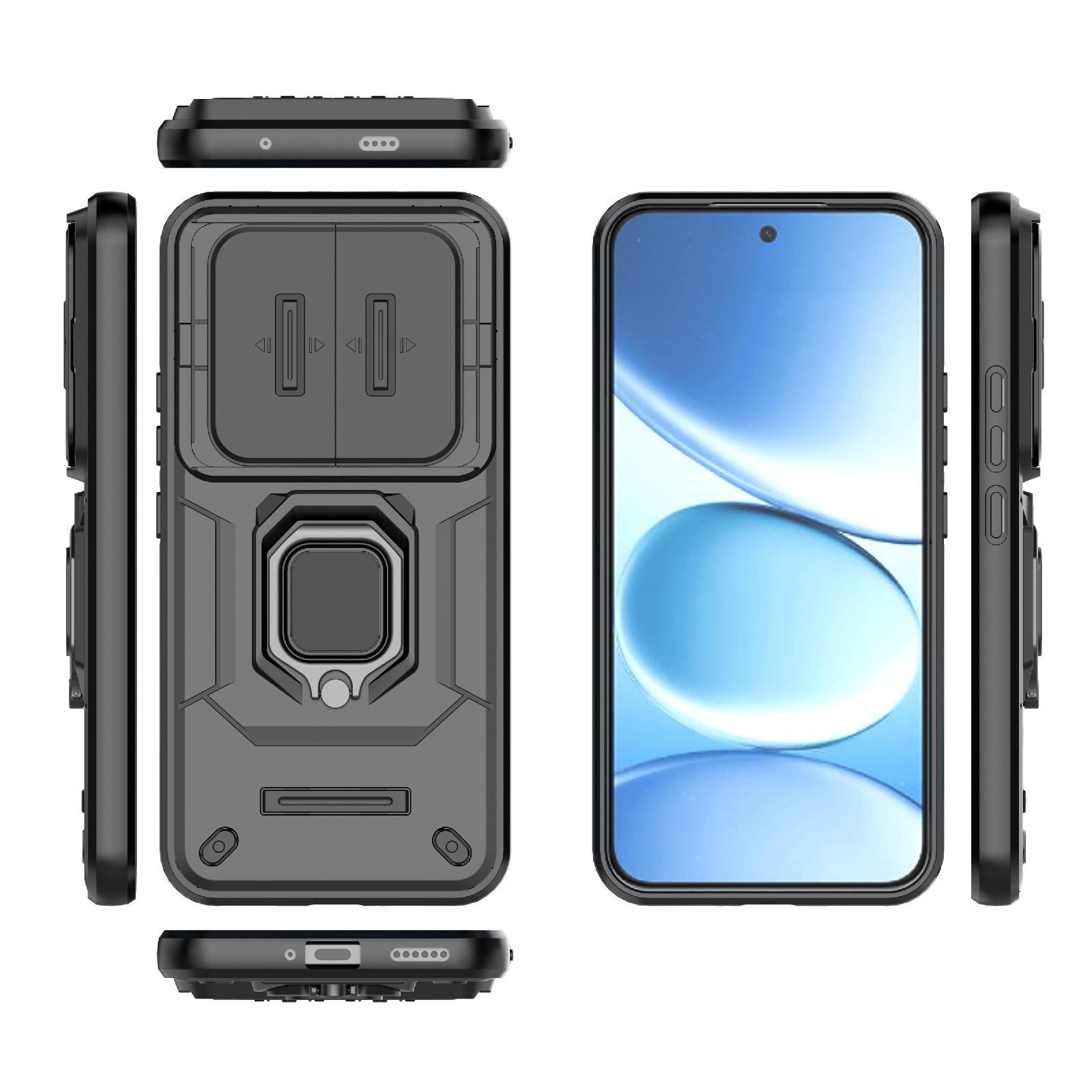 Xiaomi Redmi Note 15 Pro+ 5G Sliding Camshield TPU + PC Shockproof Black-Θήκη Σκληρή