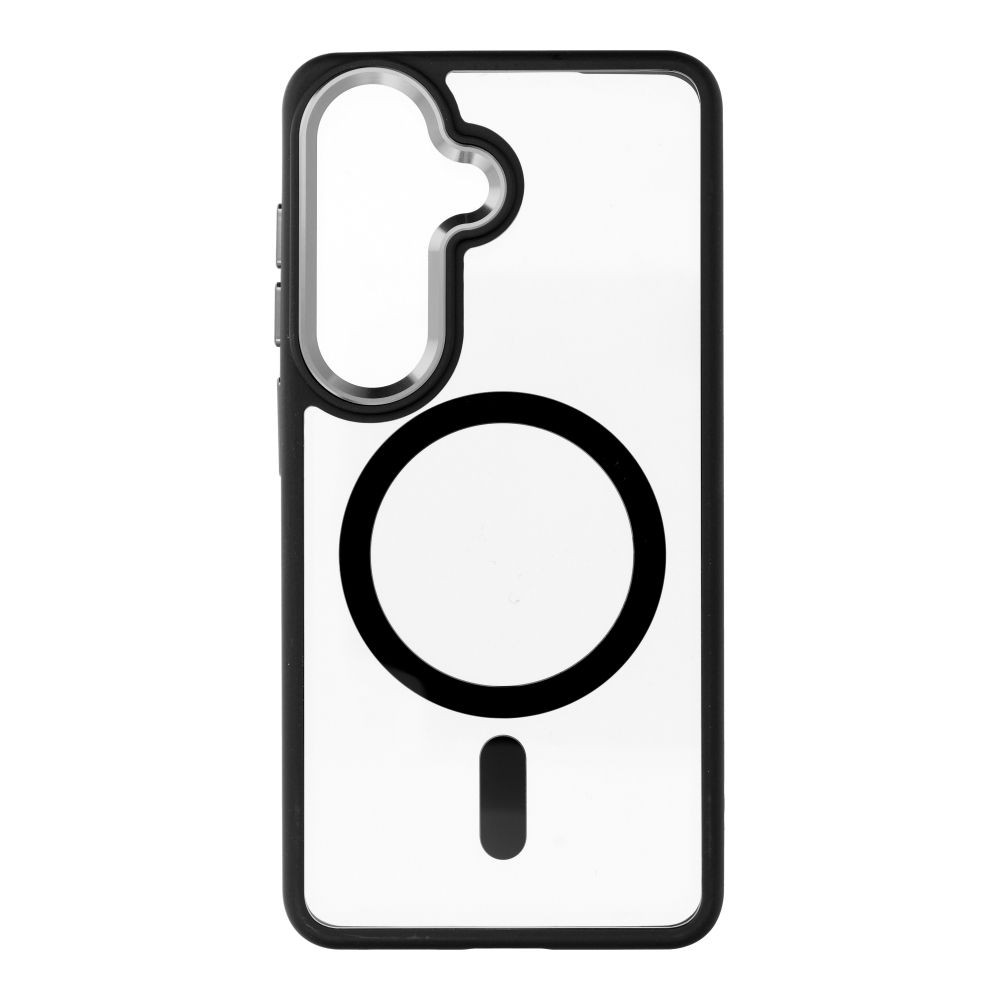Simply Roar Samsung Galaxy S26 5G Mag Bumper Black Silver/Θήκη Σιλικόνης Μαύρο Ασημί