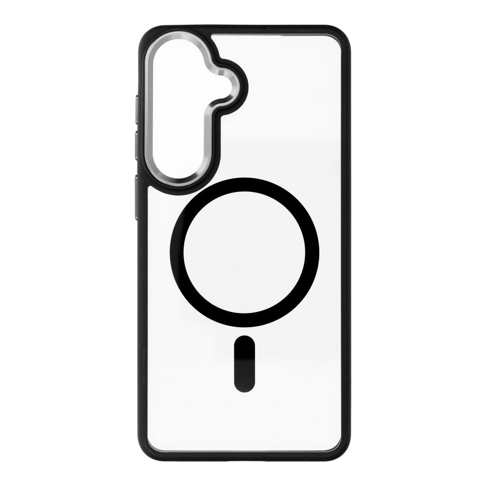 Simply Roar Samsung Galaxy S26 Plus 5G Mag Bumper Black Silver -Θήκη Σιλκόνης Μαύρο Ασημί