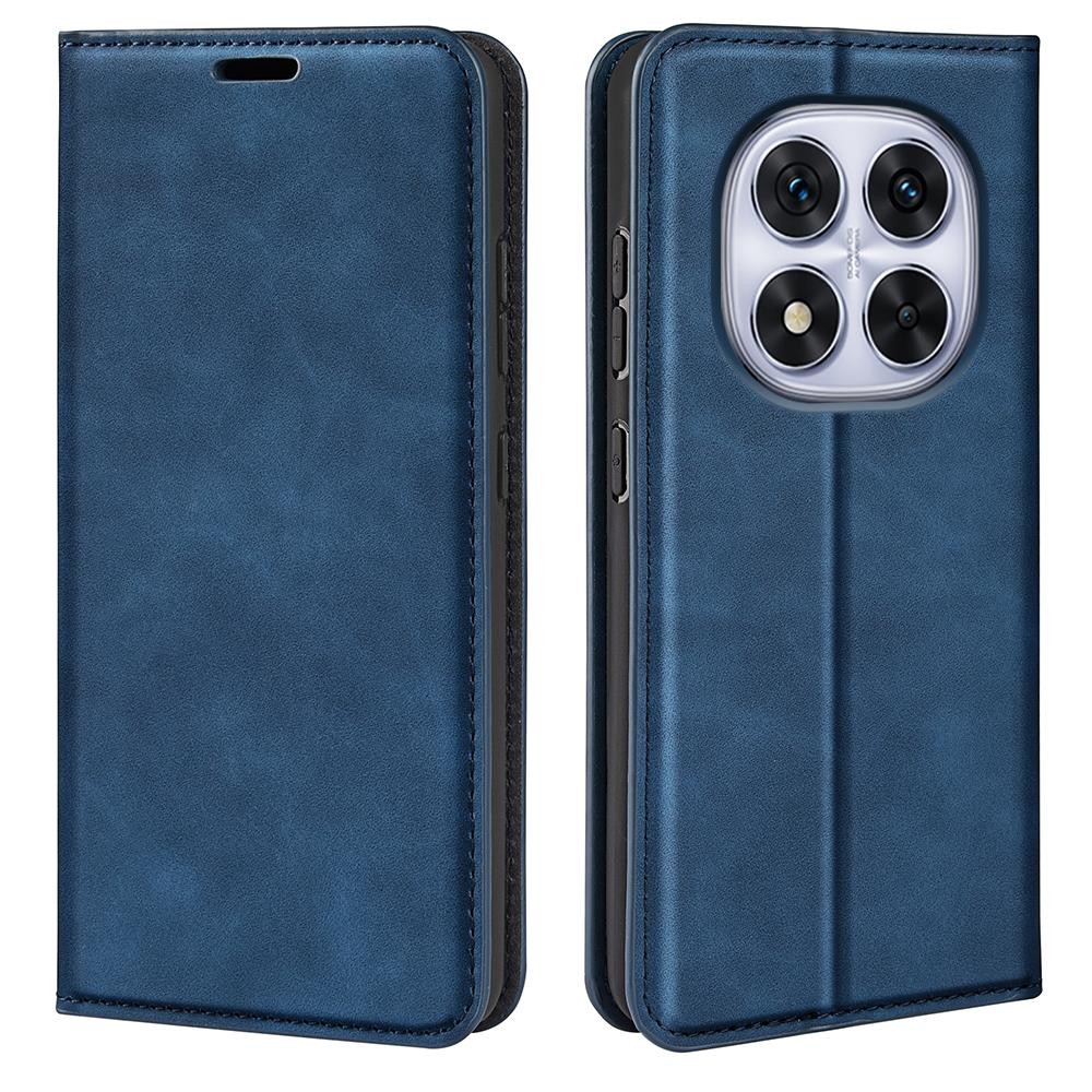 Tel1 Huawei P40 lite Retro-skin Magnetic Suction Θήκη Βιβλίο - Blue