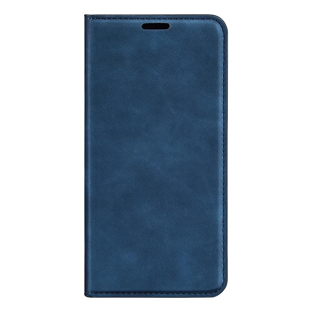 Tel1 Huawei P40 lite Retro-skin Magnetic Suction Θήκη Βιβλίο - Blue