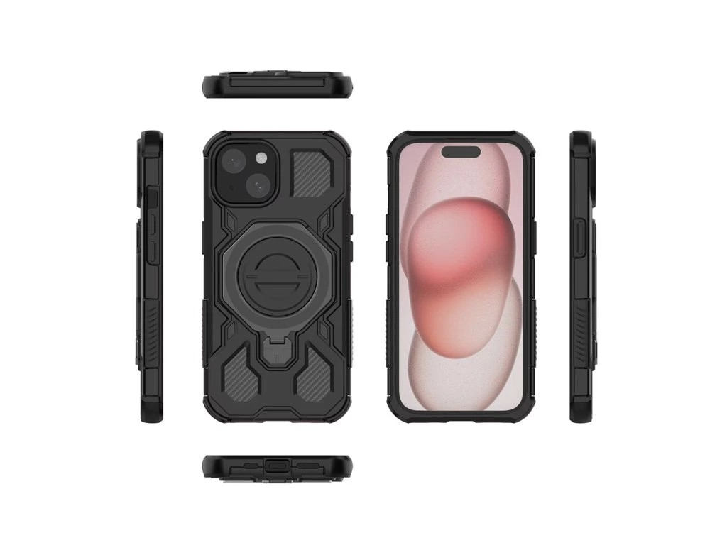 Techsuit Samsung Galaxy S26 5G Carbon Shield Pro Θήκη Σκληρή Διάφανη - Smoke Black
