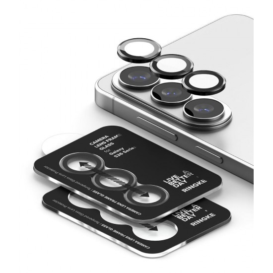 Samsung Galaxy S26 / S26 Plus 5G Προστασία Κάμερας Ringke Camera Lens Frame Glass Black 2 pack