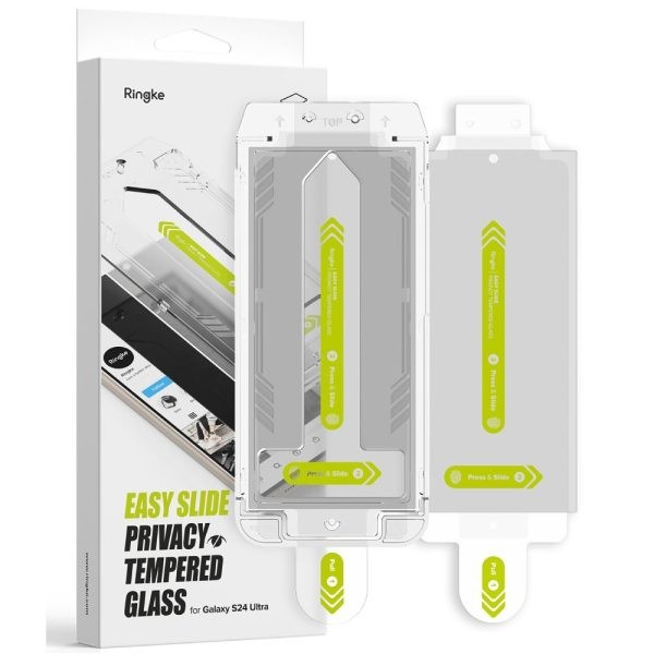 Samsung Galaxy S24 Ultra 5G Προστασία Οθόνης Ringke Easy Slide Privacy Tempered Glass 2 Pack