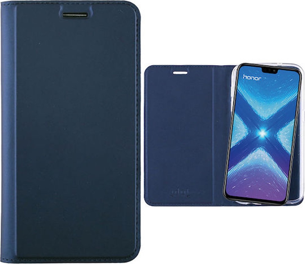Tel1 Honor 8X Magnetic Closure Θήκη Βιβλίο - Blue