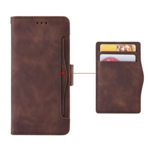Xiaomi Redmi Note 15 Pro+ 5G /Poco M8 Pro 5G Skin Feel Calf Texture Card Slots Leather Brown-Θήκη Βιβλίο