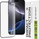 iPhone 15 Pro Προστασία Οθόνης με Μαύρο Περίγραμμα Techsuit 111D Full Glue Tempered Glass
