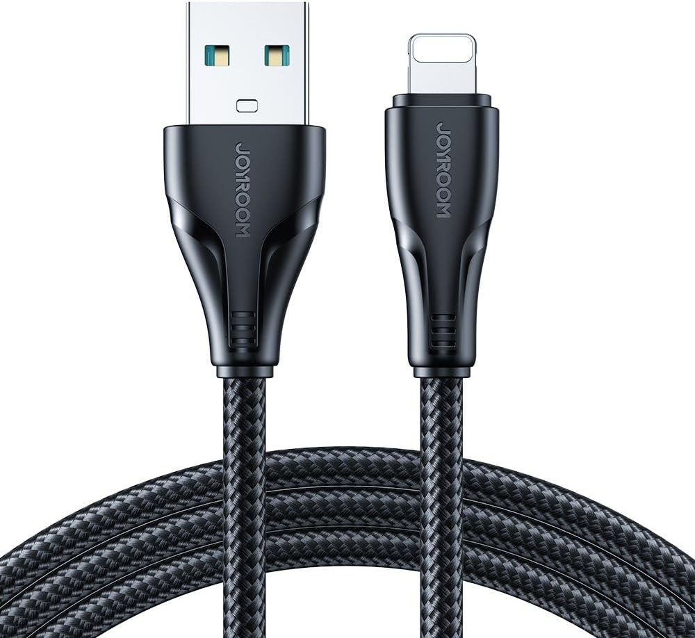 Joyroom S-A11 Cable Braided USB-A to Lightning 1.2m Μαύρο