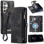 CaseMe 008 Samsung Galaxy S26 Ultra 5G Θήκη Πορτοφόλι με Αποσπώμενη Θήκη Σιλικόνης - Black
