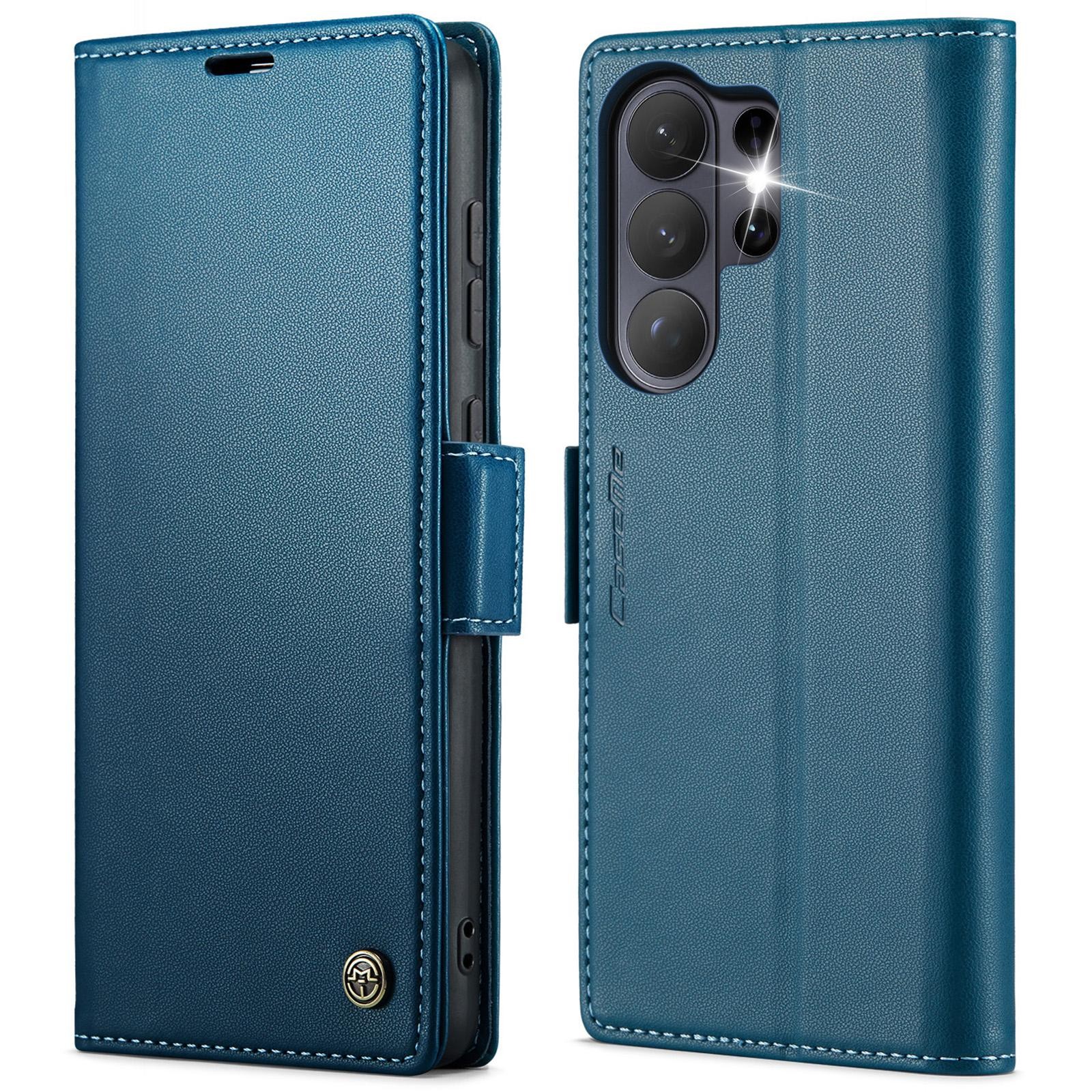 CaseMe 023 Samsung Galaxy S26 Ultra 5G RFID Θήκη Πορτοφόλι Δερμάτινη-Blue